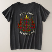 Nicolson Clan Badge & Tartan avec devise Femmes (Design dos)