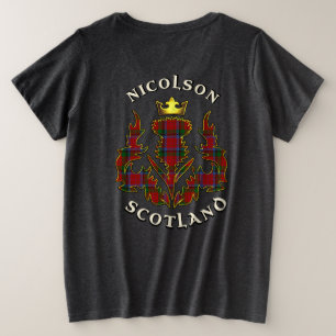 Nicolson Clan Badge & Tartan avec devise Femmes