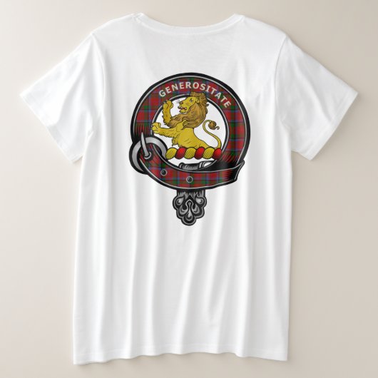 Nicolson Clan Badge Women's Grote Maat T-shirt (Design achterkant)