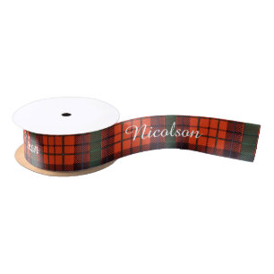 Nicolson clan Pset Scottish tartan Lint
