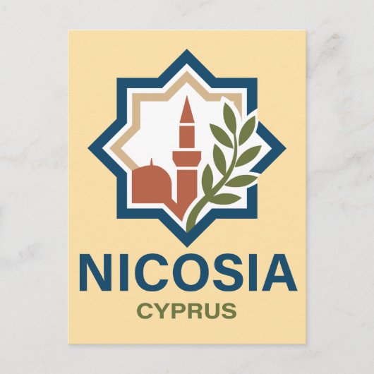Nicosia Cyprus Mediterranean Briefkaart (Voorkant)