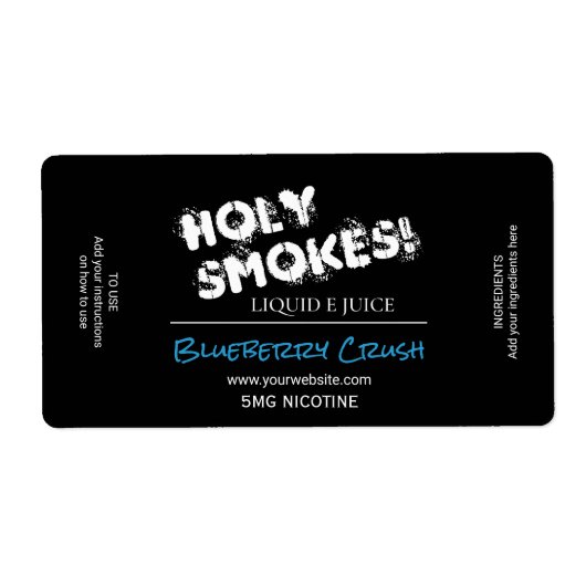 Nicotine E Juice Labels (Voorkant)