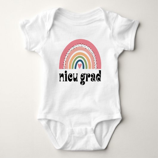 NICU Afstuderen boho-regenboog Romper (Voorkant)