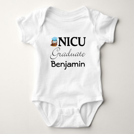 NICU Afstuderen gepersonaliseerd Baby T-shirt (Voorkant)