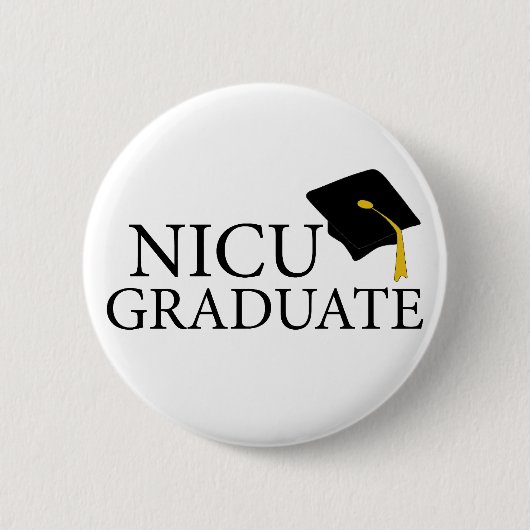 NICU Afstuderen Ronde Button 5,7 Cm (Voorkant)