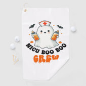 Nicu boo bemanning Halloween, Nicu Boo Crew Grappi Golfhanddoek (Insitu)