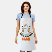 Nicu boo bemanning Halloween, Nicu Boo Crew Grappi Schort (Gedragen)