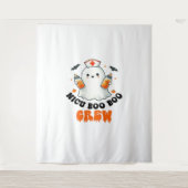 Nicu boo bemanning Halloween, Nicu Boo Crew Grappi Wandkleed (Voorkant)