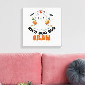 Nicu boo boo bemanning halloween,Nicu Boo bemannin Canvas Afdruk (Insitu (Woonkamer))