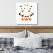 Nicu boo boo bemanning halloween,Nicu Boo bemannin Canvas Afdruk (Insitu (Slaapkamer))