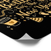 Nicu Crew Pn Bottles For The New Year Cute Nurse  Poster (Hoek)