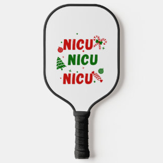 NICU Feestelijk Kerstontwerp Pickleball Paddle