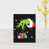 Nicu Labor Delivery Nurse Santa Christmas Xmas Paj Kaart (Gele Bloem)