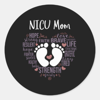 Nicu mam preemie of nicu bewustzijnsmaand voor mam ronde sticker