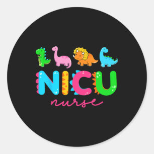 NICU Nurse Animal Nurse Appreciation Nicu Nurse Di Ronde Sticker