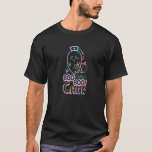 Nicu Nurse Boo Boo Crew WoundCare Zurse Ghost Hal T-shirt