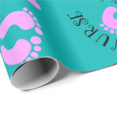 NICU Nurse Pattern Art Cadeaupapier (Rol Hoek)