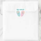 NICU Nurse Ronde Sticker (Tas)