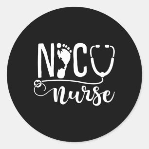 Nicu Nurse Ronde Sticker