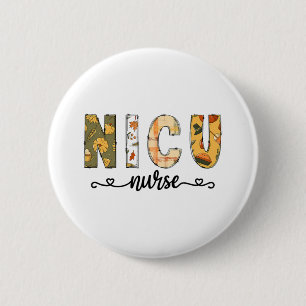 NICU Verpleegkundige Herfst Halloween voor Vrouwen Ronde Button 5,7 Cm