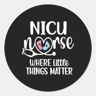 NICU Verpleegkundige Neonatale Intensive Care Unit Ronde Sticker