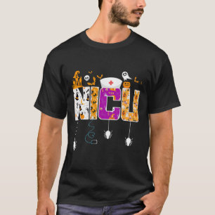 NICU Verpleegster Halloween Ziekenhuis Party Fun V T-shirt
