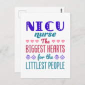 NICU Zuurste Grootste Harten voor Littlest Mensen Briefkaart (Voorkant / Achterkant)