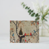 Nid d'Arbre de Noël ~ Carte postale (Debout devant)