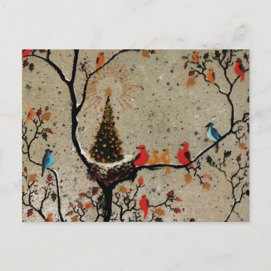 Nid d'Arbre de Noël ~ Carte postale (Devant)