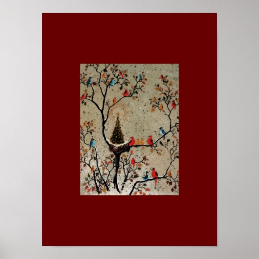 Nid d'arbre de Noël ~ Imprimer / Poster (Devant)