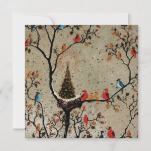 Nid d'arbre de Noël ~ Invitations