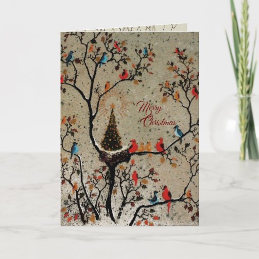 Nid d'Arbre de Noël - (Plus d'Options) Cartes (Devant)