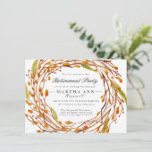 Nid d'automne | Invitation de retraite aquarelle (Debout devant)