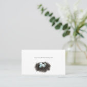 "Nid de cartes de visite œufs de Robbin" (Debout devant)