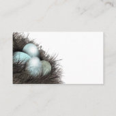 "Nid de cartes de visite œufs de Robbin" (Dos)