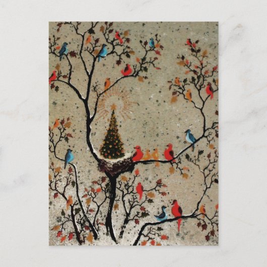 Nid de l'Arbre de Noël ~ Carte postale (Devant)