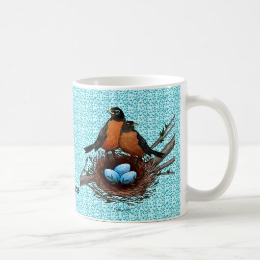 Nid de Rouge-gorge Tasse (Droite)
