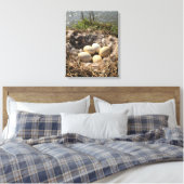Nid d'oie avec oeufs sur toile (Insitu(Chambre))
