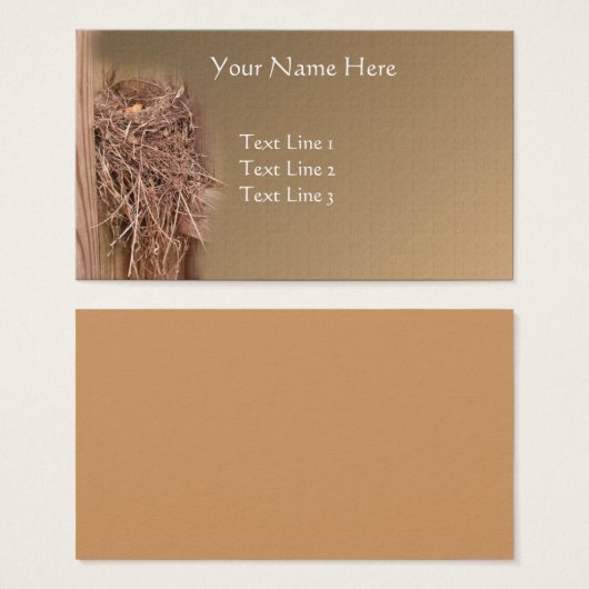 Nid D'Oiseaux Vide Sur La clôture Nature (Devant & derrière)