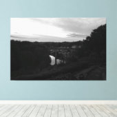 Nidd Gorge At Dusk Canvas Afdruk (Insitu (Houten vloer))