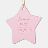 Niece Afstuderen Star, Custom Gift Keramisch Ornament (Links)
