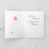 Niece Afstuderen Star Kaart (Binnen)