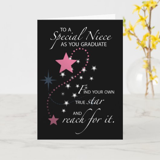Niece Afstuderen Star Kaart (Gele Bloem)