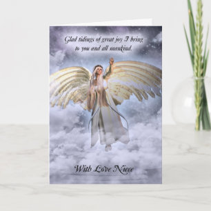 Niece Angel Kerst Kaart Religieus
