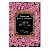 Niece Anniversaire Rose Daisées (Devant)