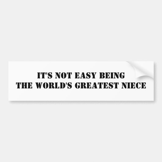 Niece Bumpersticker (Voorkant)