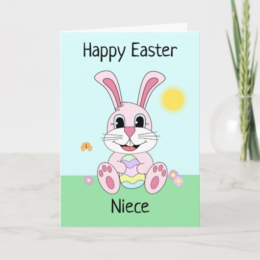 Niece Easter Kaart (Voorkant)