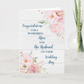 Niece en haar man trouwdag gefeliciteerd kaart (Voorkant)