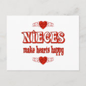 Niece Hearts Briefkaart (Voorkant)