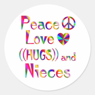 Niece Hugs Ronde Sticker